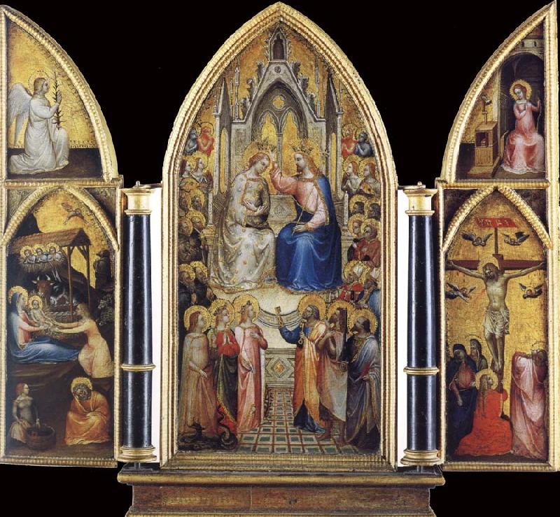 GIUSTO de  Menabuoi The Coronation of the Virgin among saints and Angels Germany oil painting art